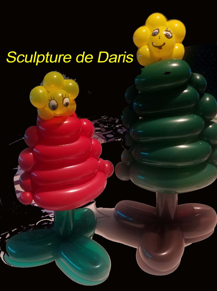 Sapin sculpture sur ballon par Daris Magicien Sapin sculpture ballon par Daris le magicien